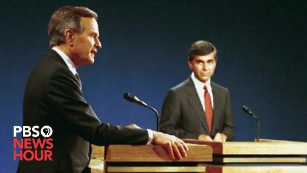 Bush vs. Dukakis: The second 1988 presidential debate