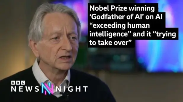 ‘Godfather of AI’ on AI “exceeding human intelligence” and it “trying to take over”